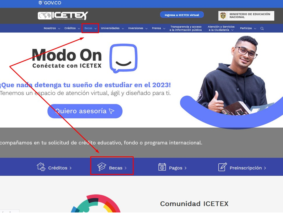 icetex becas vigentes